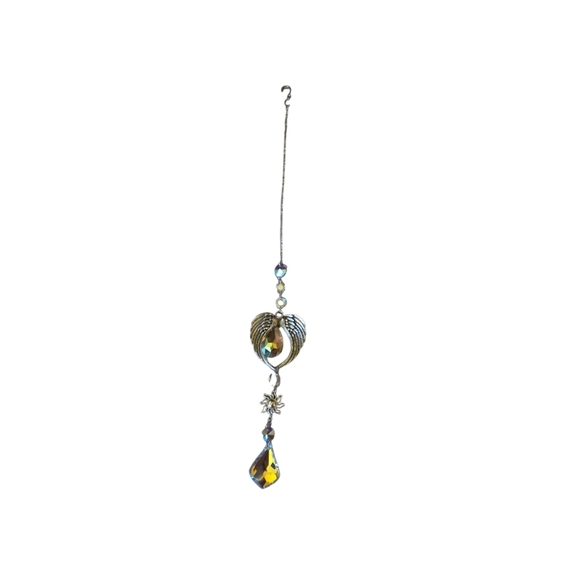 Silver and Gold Crystal Suncatcher Hand Crafted Sun110 - Picture 1 of 3